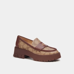 Coach Outlet Ruthie Loafer In Signature Canvas Flats for Women on sale