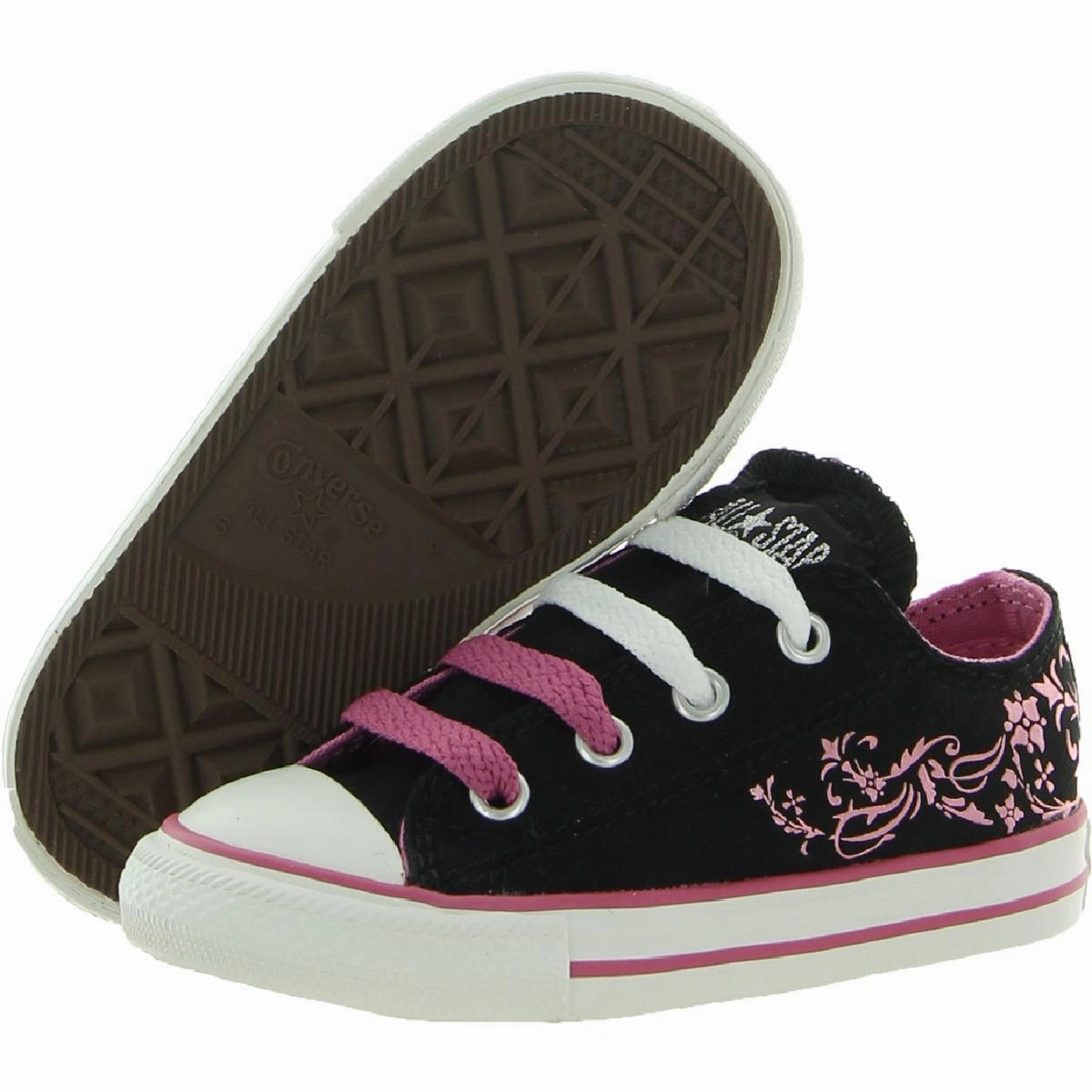 CT Glitz Foil Ox Girls Canvas Printed Casual and Fashion Sneakers