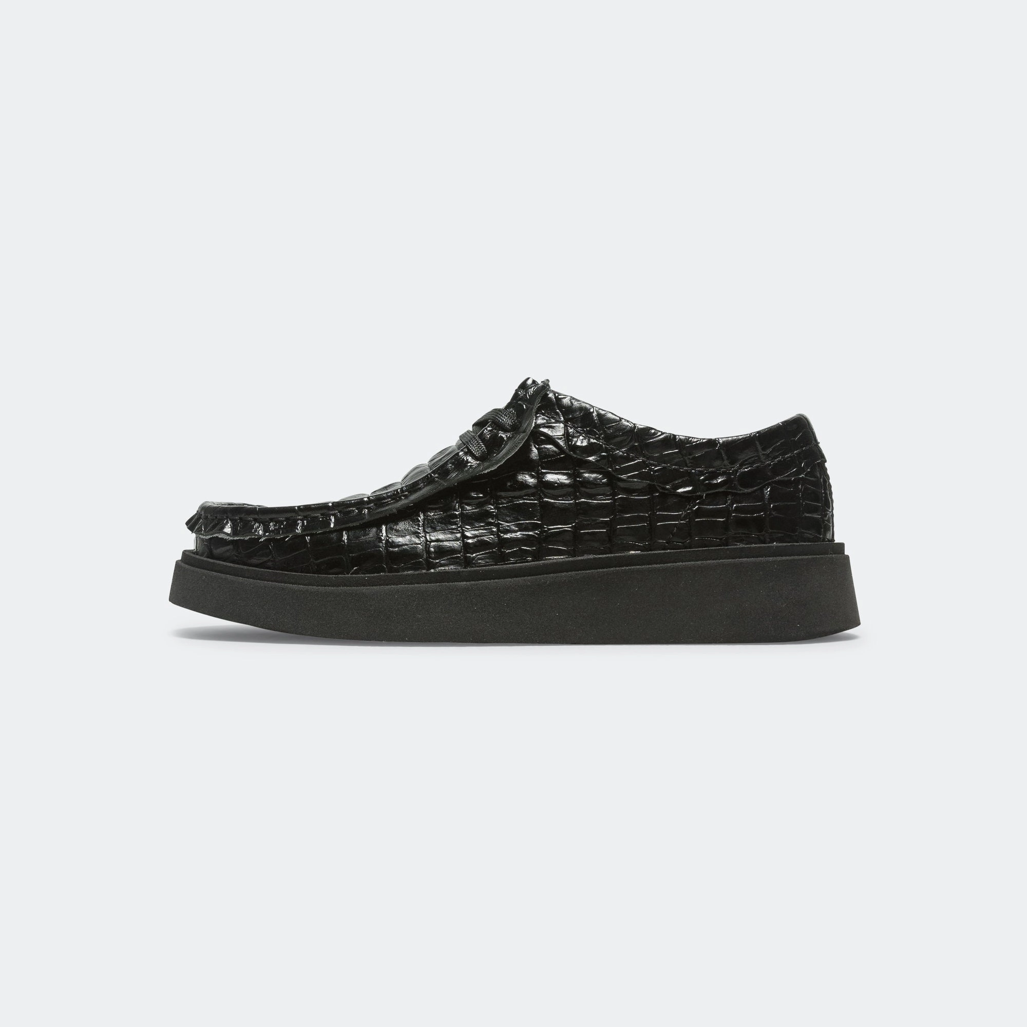 CUR Torview x Martine Rose - Black Leather Sneakers with free shipping