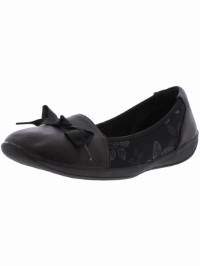 Daphne Womens Faux LEather Slip On Flats Womens Flat Shoes clearance