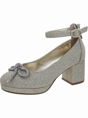 Daylin Girls Leather Little Kid Ankle Strap Affordable Casual Footwear for Girls