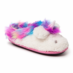 Dearfoams Kids Petra Unicorn Novelty Girls Clog Slippers Discount Girls Shoes with deals