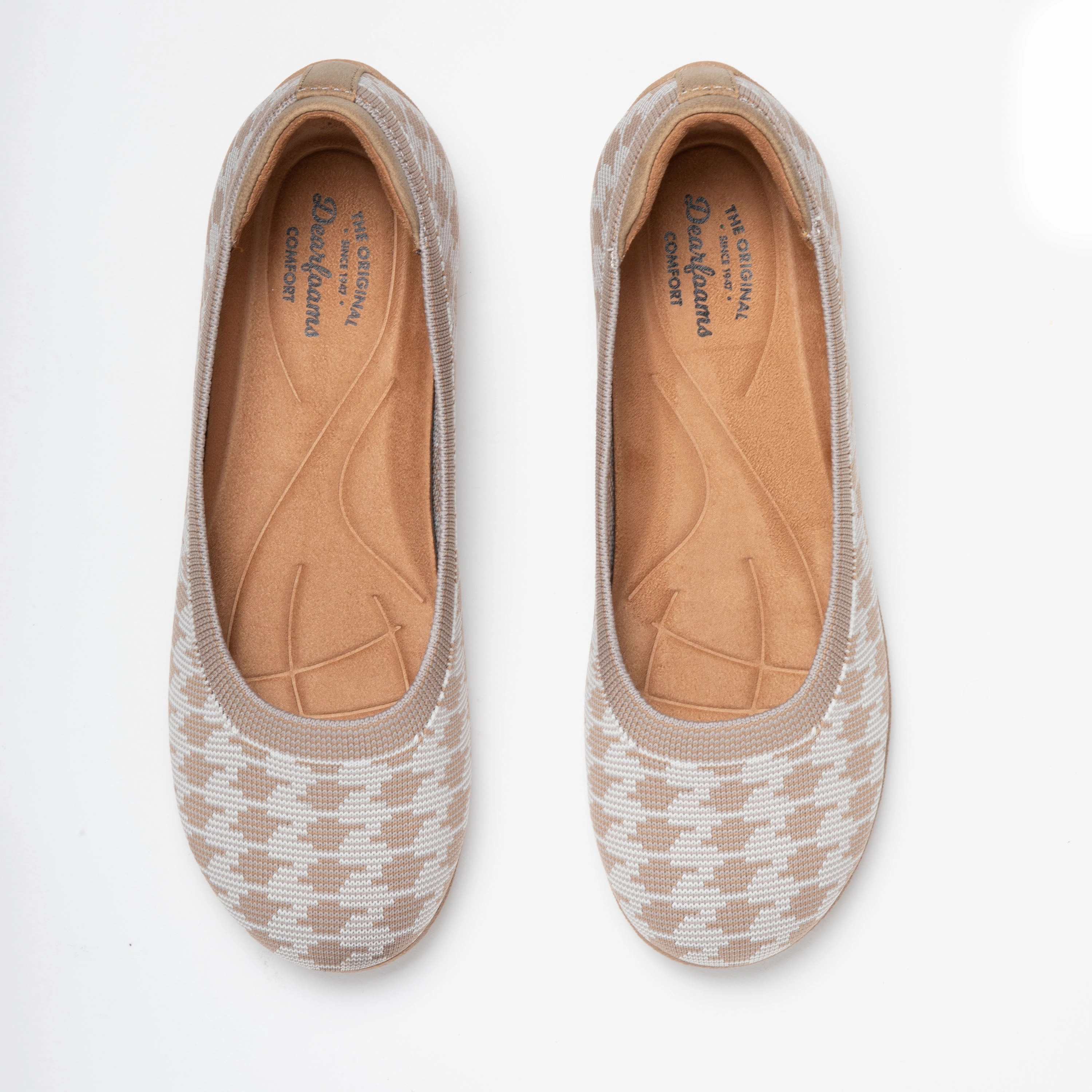 Dearfoams Women's Misty Ballet Flat Indoor/Outdoor Slip Ons