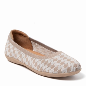 Dearfoams Women's Misty Ballet Flat Indoor/Outdoor Slip Ons Flats for Women on sale