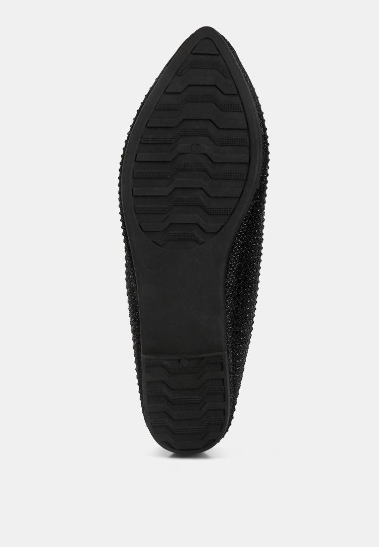 denki studded ballerina flats