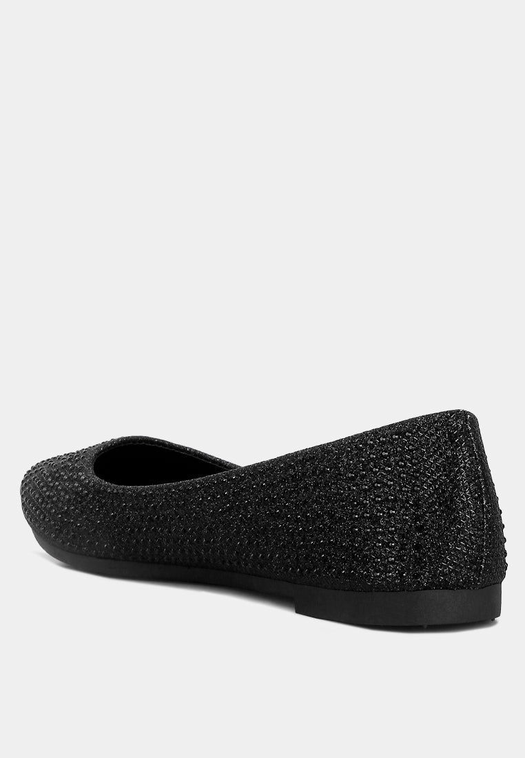 denki studded ballerina flats