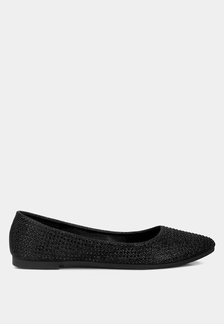 denki studded ballerina flats