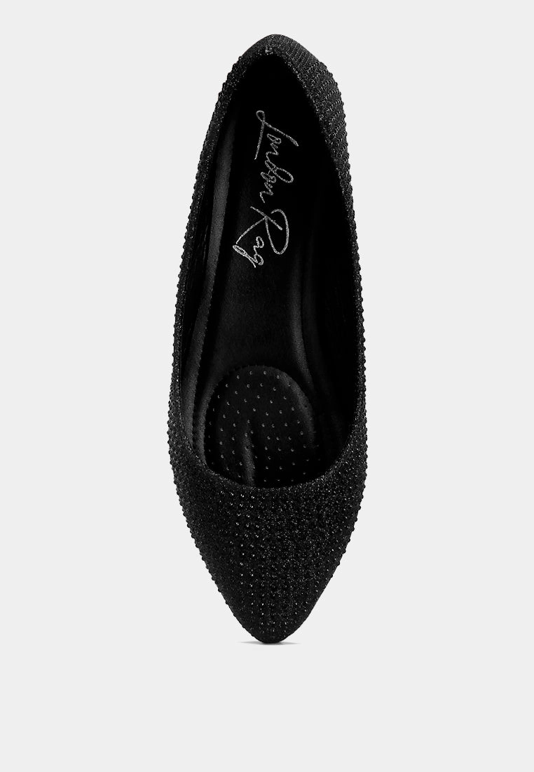 denki studded ballerina flats