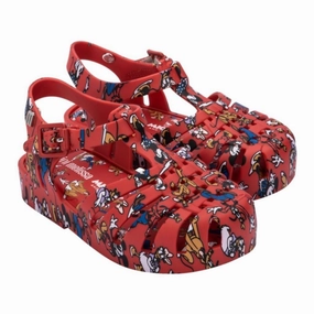 Disney Red Jelly Shoes Affordable Casual Footwear for Girls