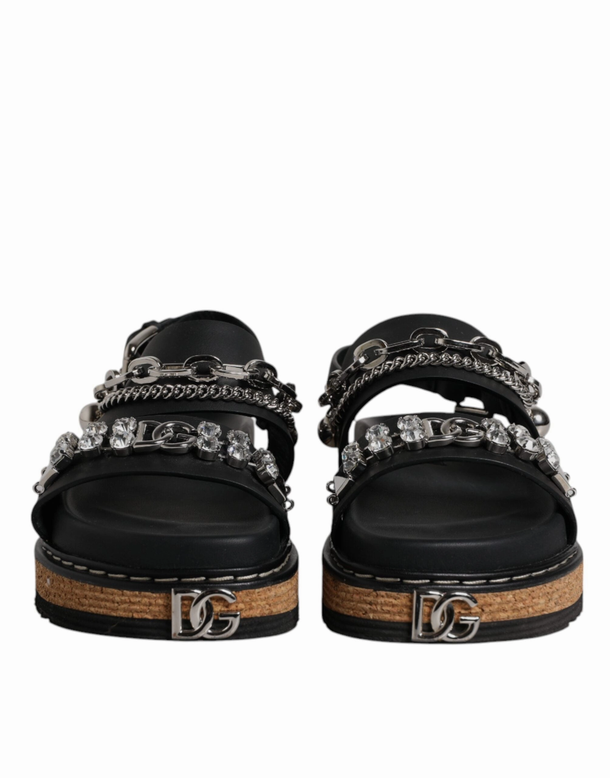 Dolce & Gabbana Crystal Embellish Strap Sandals Women's Shoes (Pre-Owned)