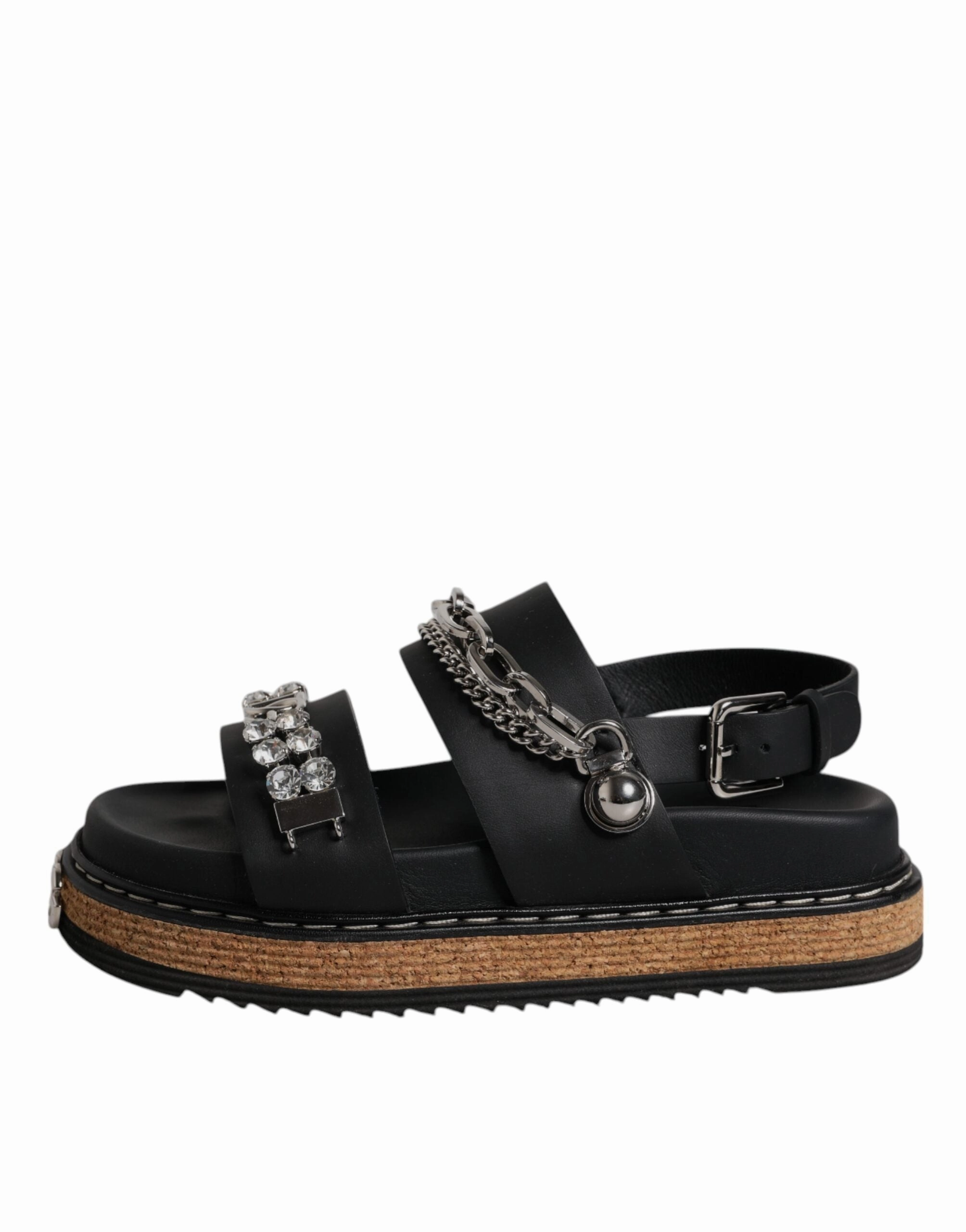 Dolce & Gabbana Crystal Embellish Strap Sandals Women's Shoes (Pre-Owned)