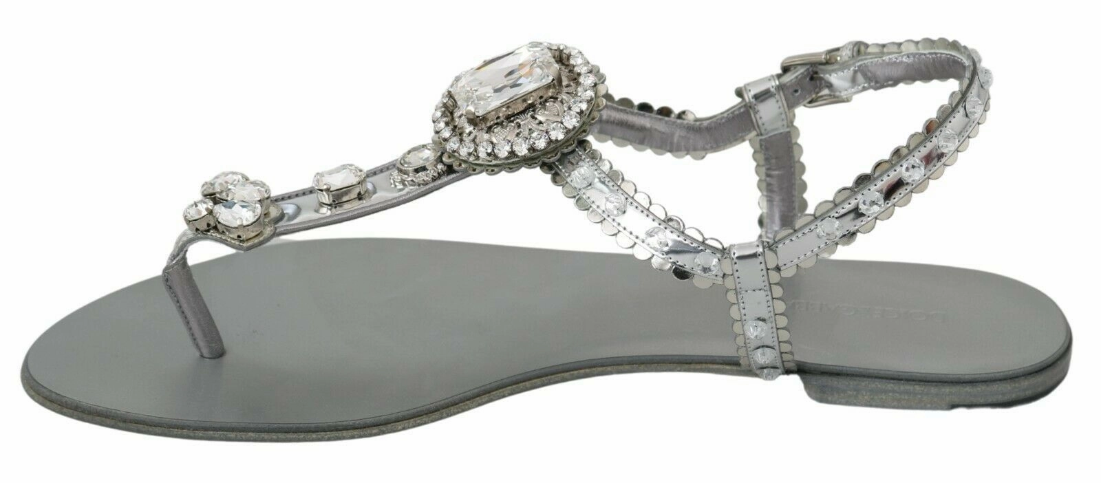 Dolce & Gabbana Elegant Flats with Crystal Women's Embellishments