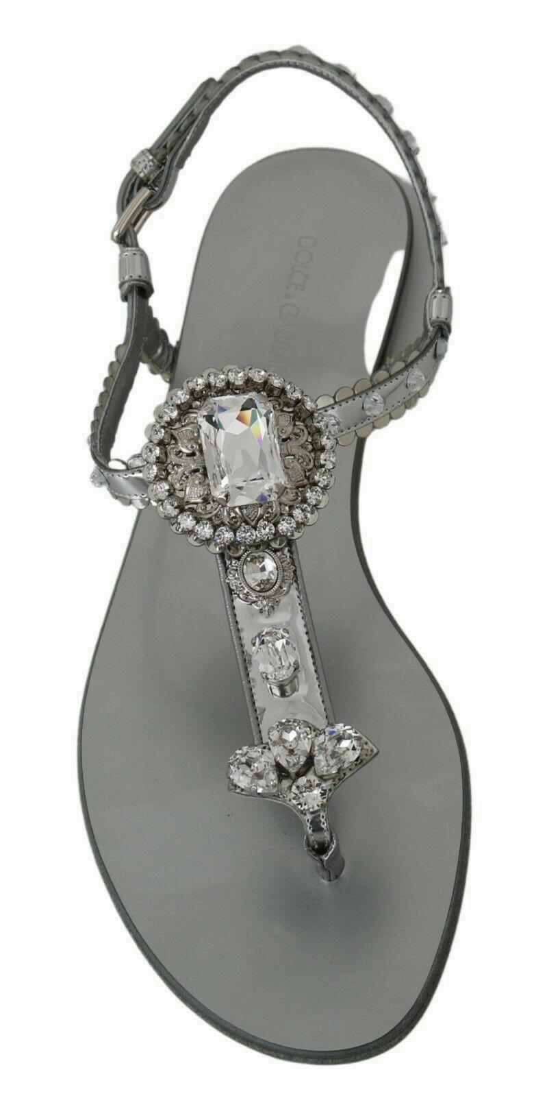 Dolce & Gabbana Elegant Flats with Crystal Women's Embellishments