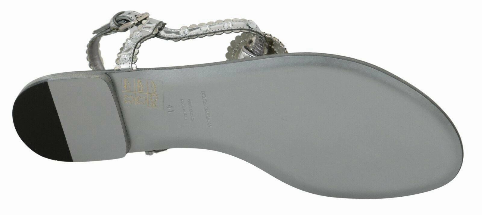 Dolce & Gabbana Elegant Flats with Crystal Women's Embellishments