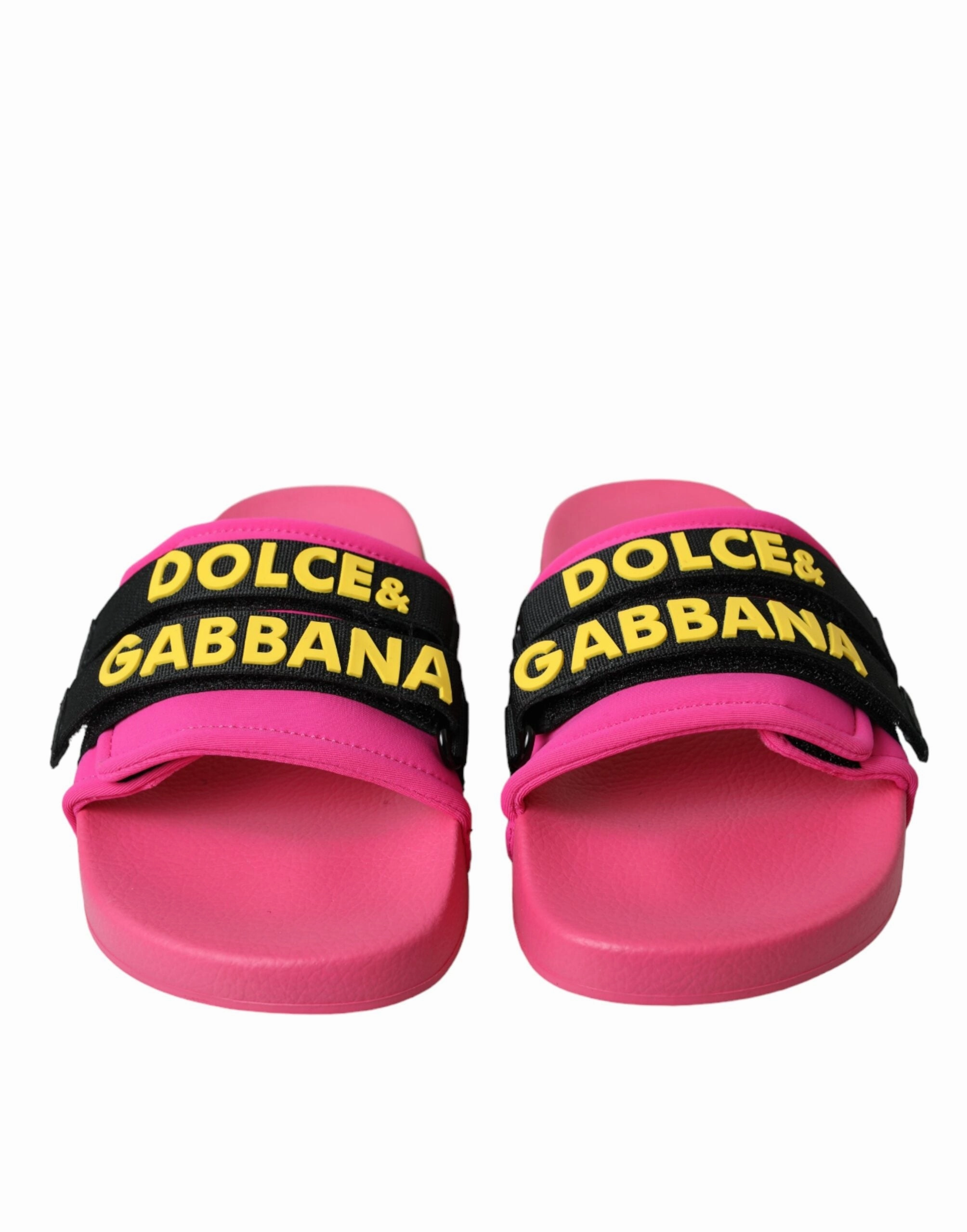 Dolce & Gabbana  Logo Beachwear Flats Sandals Women's Shoes