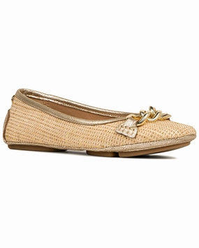 Donald Pliner Raya Leather Ballerina Flat Womens Fashion Flats cheap