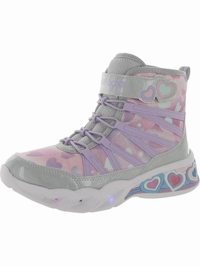 Dreamy Love Girls Metallic Gym Light-Up Shoes Affordable Casual Footwear for Girls