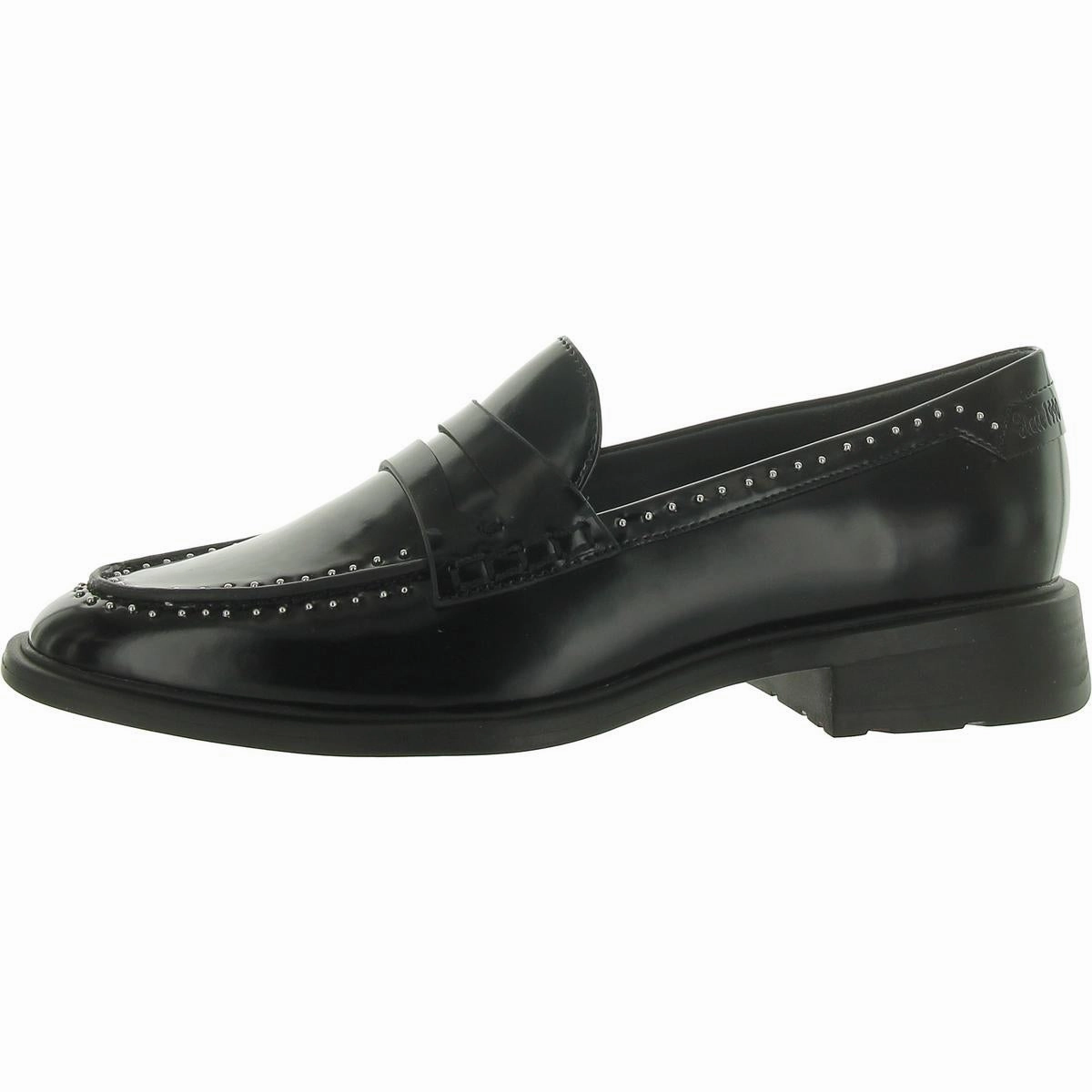 Eden Womens Patent Studded Loafers Womens Flats special deals