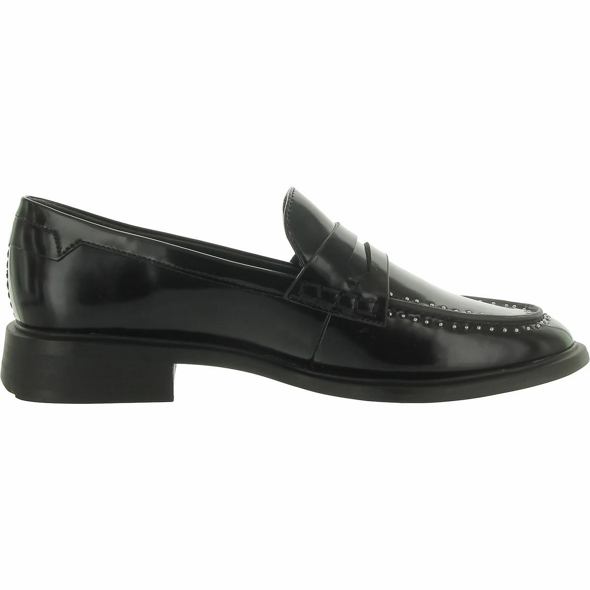 Eden Womens Patent Studded Loafers