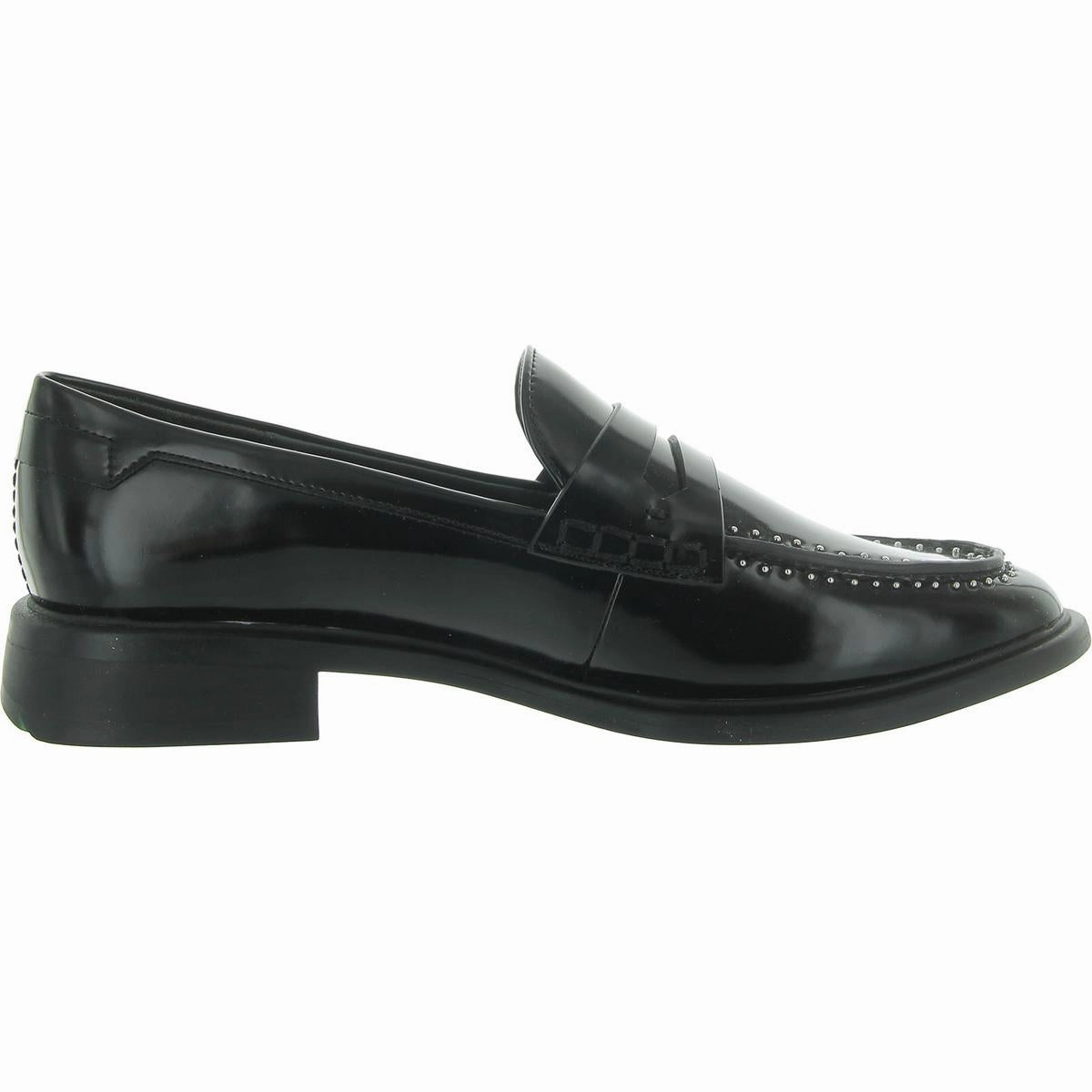 Eden Womens Patent Studded Loafers