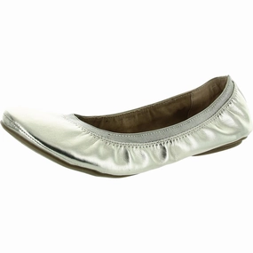 Edition 8 Womens Padded Insole Faux Leather Ballet Flats Womens Flats special deals