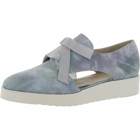 Egadi Womens Leather Tie-Dye Oxfords Soft Sole Flats Womens sale