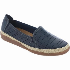 Elaina Ruby Womens Slip On Leather Loafers Soft Sole Flats Womens sale