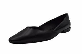 Elie Tahari Carey Black D'orsay Shoes Womens Fashion Flats cheap