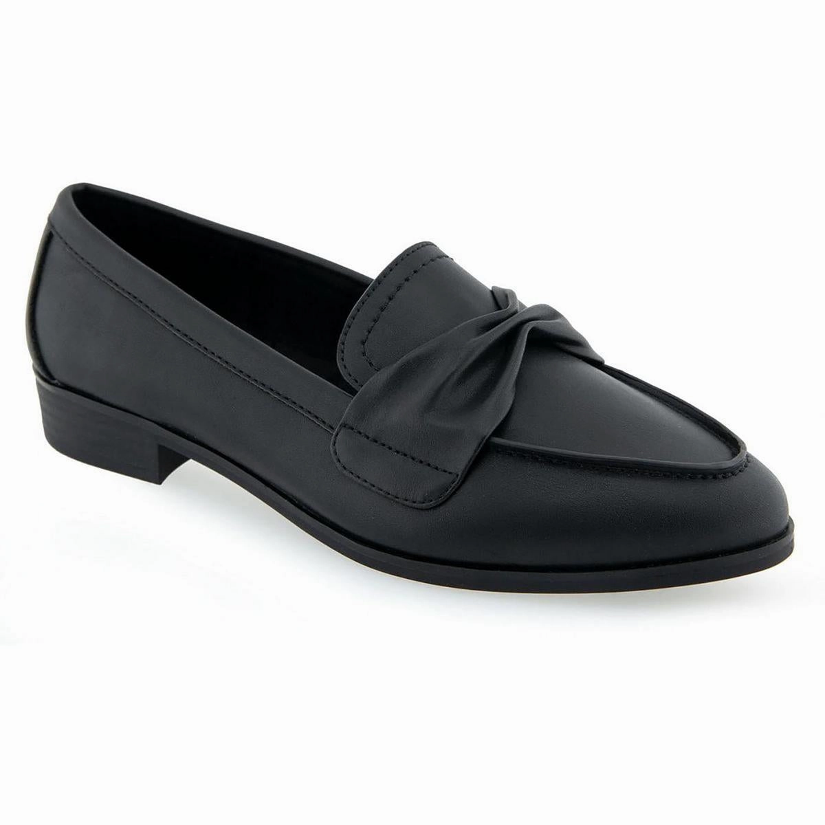 Ellis Womens Solid Faux Leather Loafers