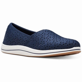 Emily Womens Laser Cut Slip-On Sneakers Soft Sole Flats Womens sale