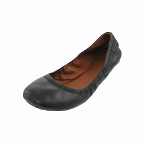 Emmie Womens Leather Round-Toe Ballet Flats Womens Flat Shoes clearance
