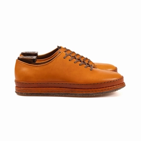 Ernest Wholecut - London Tan Oak Bark Tanned Calf Mens Sneakers on clearance