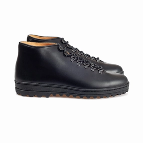Everdon 'Rambler' Wholecut Mid - Horween Black Chromexcel Mens Sneakers on clearance