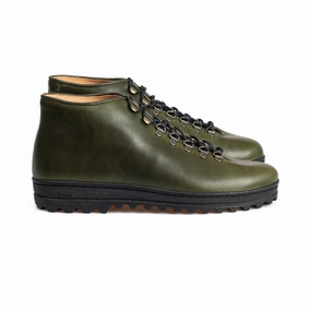 Everdon 'Rambler' Wholecut Mid - Horween Forest Green Chromexcel Mens Sneakers on clearance