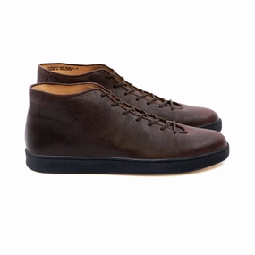 Everdon Wholecut Mid - Chocolate Truffle Naked Kudu Mens Sneakers on clearance