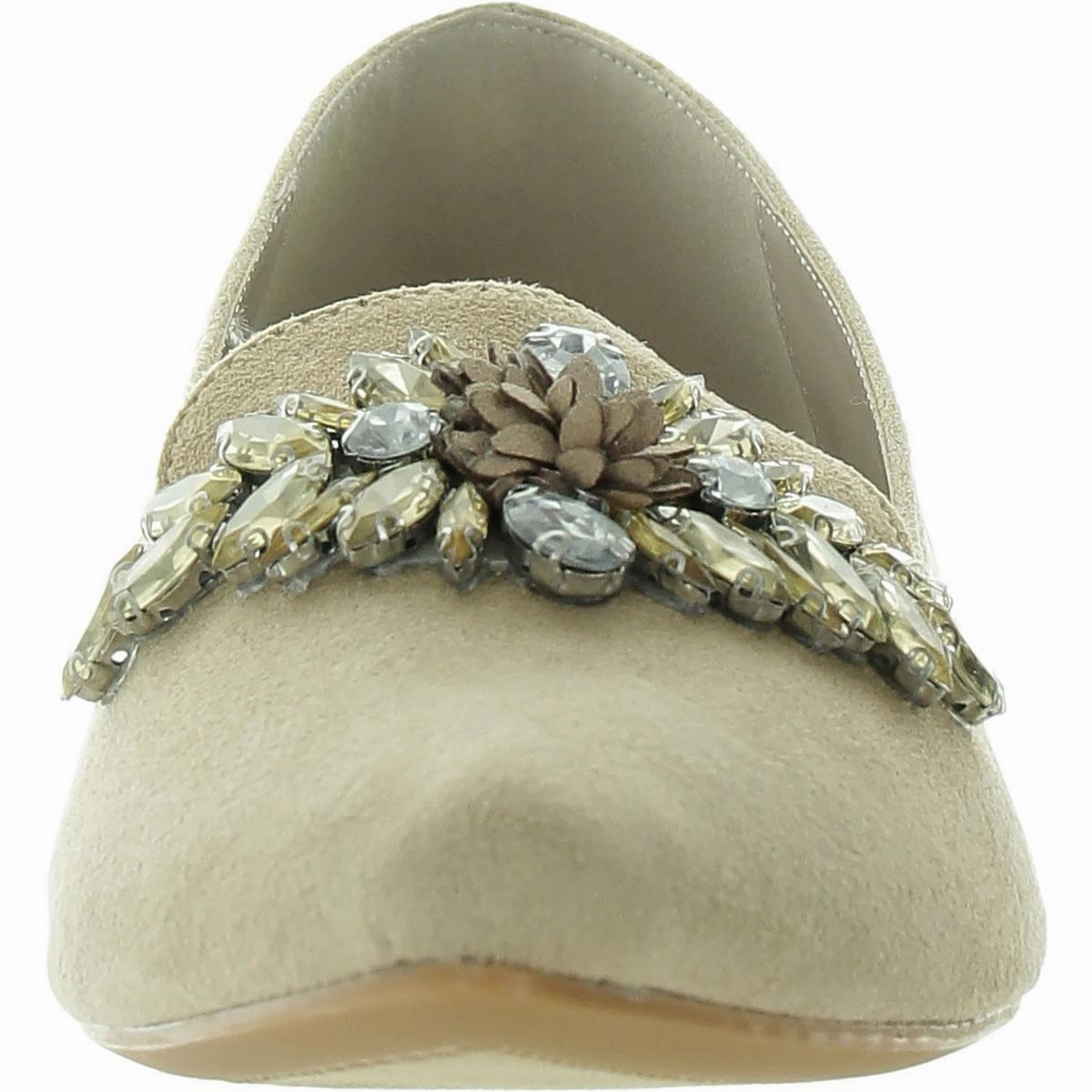 Fabulous II Womens Faux Suede Embellished Loafers