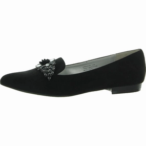 Fabulous II Womens Faux Suede Embellished Loafers Womens Flats special deals