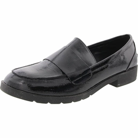 Fern Womens Padded Insole Patent Loafers Womens Casual Flats sale