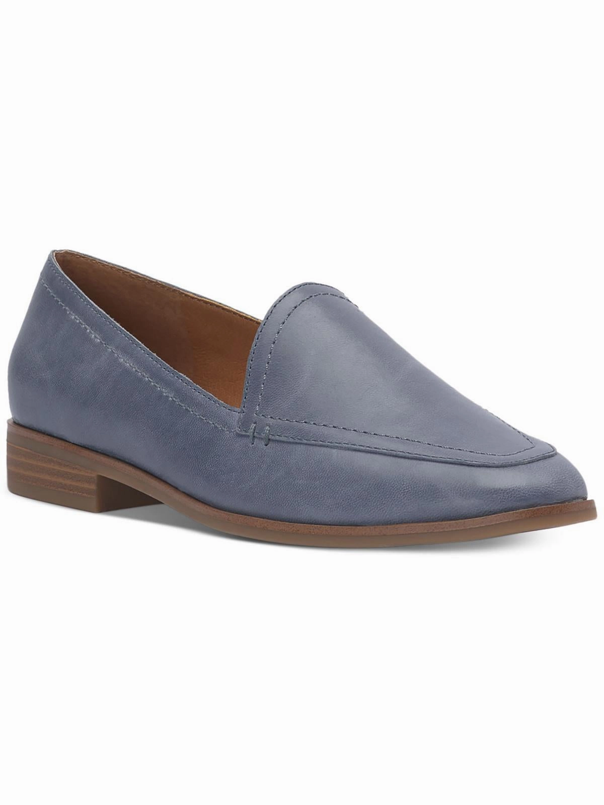 Fiana Womens Leather Slip On Loafers Womens Casual Flats sale