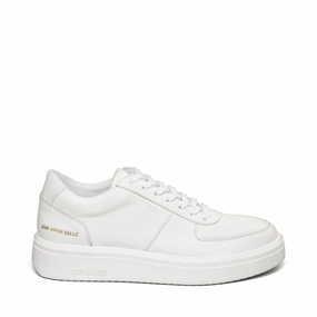 Flynn Sneaker WHITE LEATHER Mens Sneakers trending deals