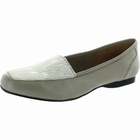 freedom Womens Faux Fur Leather Loafers Soft Sole Flats Womens sale