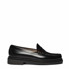 G.H Bass Weejun Step Larson Moc Penny Black Leather Mens Shoes outlet price