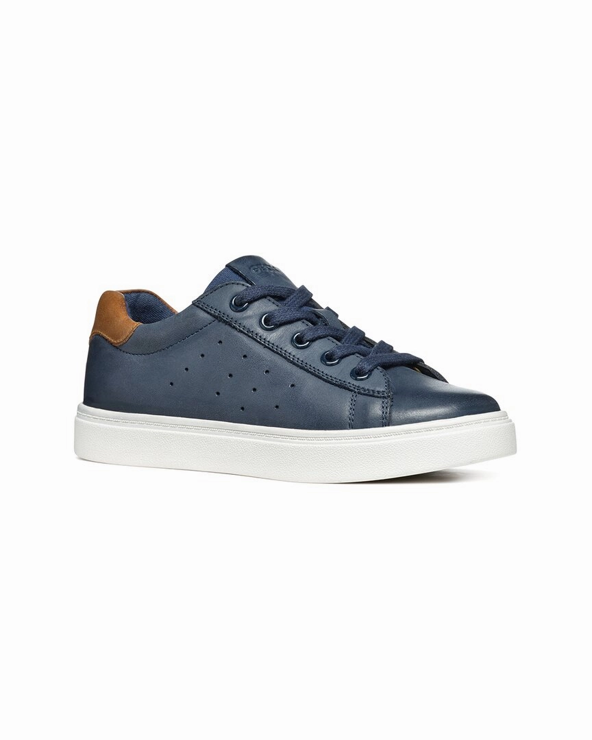 Geox Nashik Leather Sneaker Discount Boys Footwear online
