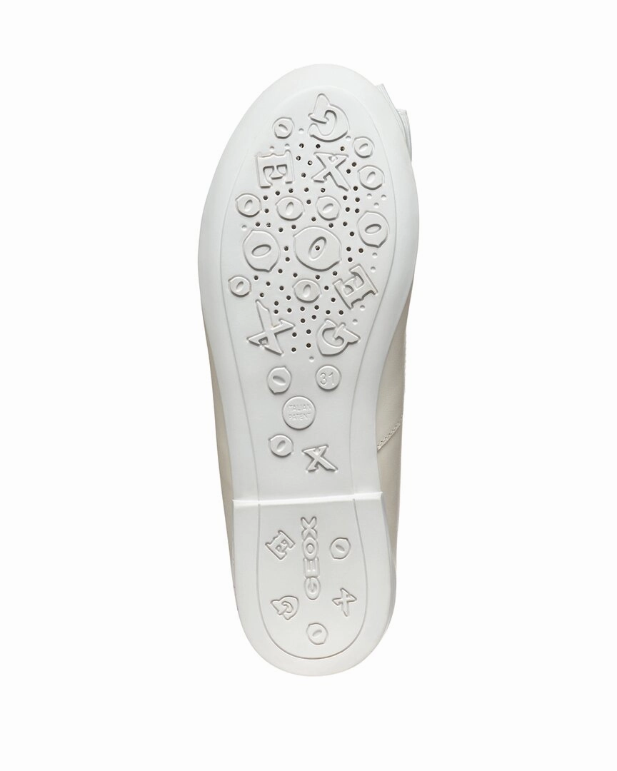 Geox Plie Leather Ballerina Flat