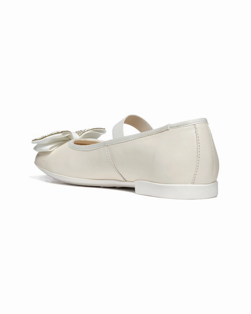 Geox Plie Leather Ballerina Flat