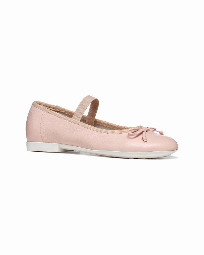 Geox Plie Leather Ballerina Flat Girls Casual Shoes promo price