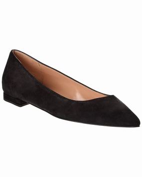 Gianvito Rossi Gianvito Suede Flat Womens Flat Shoes clearance