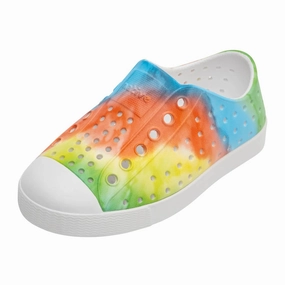 Girl In Rainbow Tie Dye Girls Casual Shoes promo price