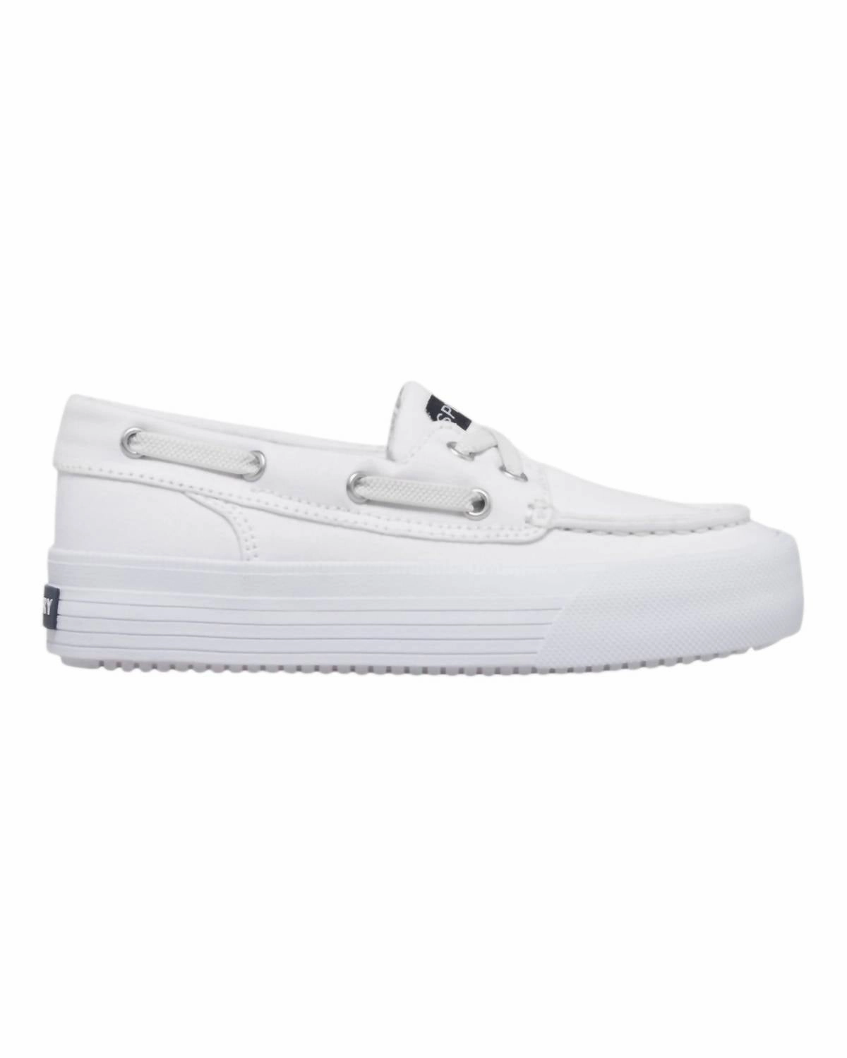 Girl's Bahama Platforms In White