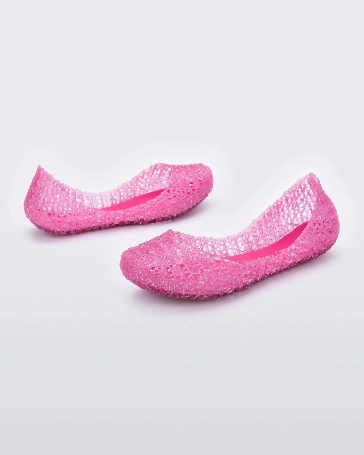Girl's Campana Papel Flat In Pink Glitter Online sale for Girls Shoes